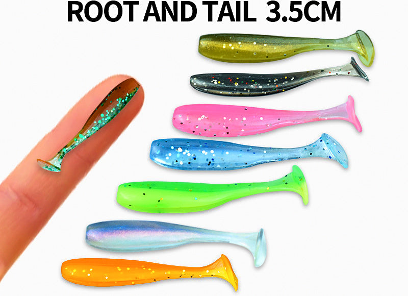 Mini T-Tail Soft Plastic Grub, 3.5 cm (1.4 in), Loose – product photo