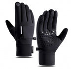 Men's Winter Fleece-Lined Touchscreen Gloves, Water-Repellent – product photo