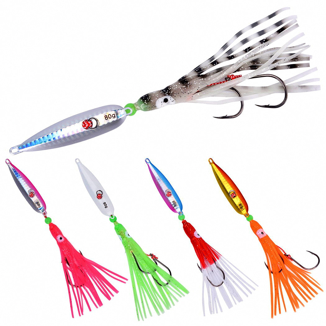 Slow Pitch Metal Jig, 40–200 g (1.4–7.1 oz)