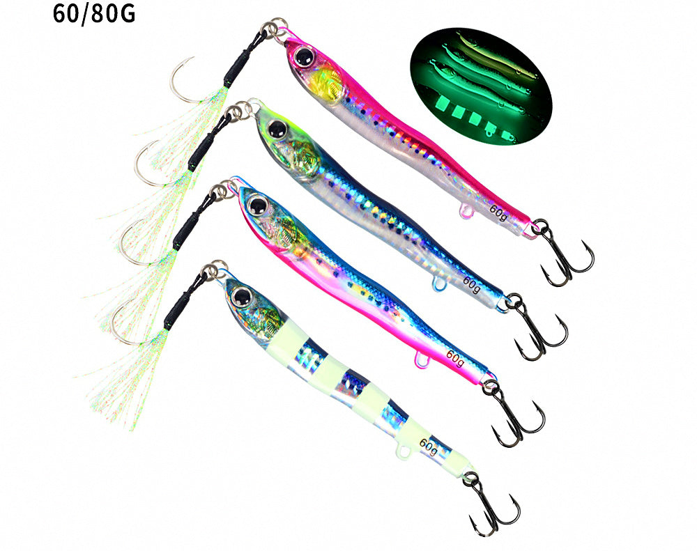 Shore Casting Metal Jig, 60 g & 80 g (2.1 & 2.8 oz) – product photo