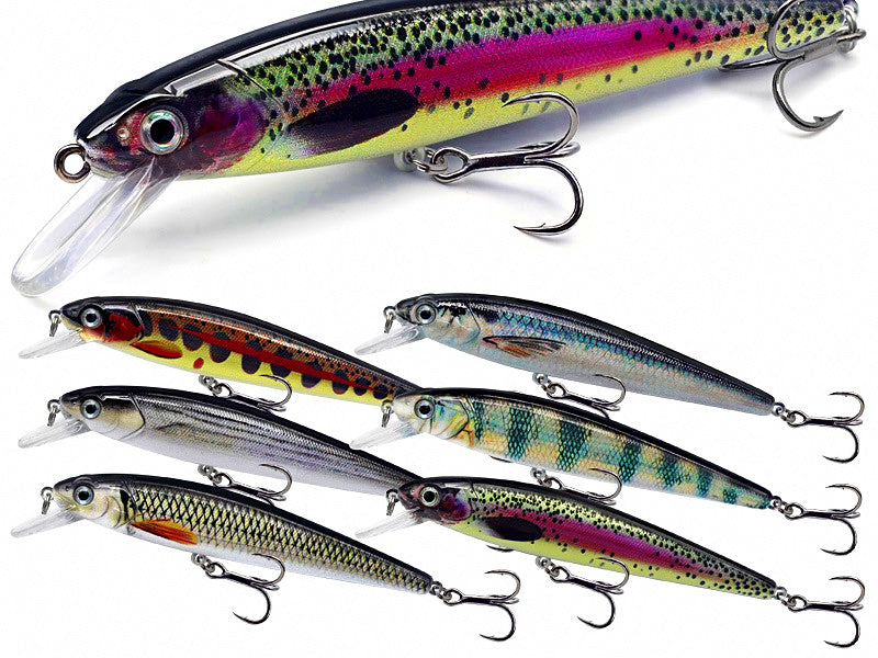 Slow Sinking Minnow Lure with Rattle, 12 g (0.42 oz), 11 cm – product photo