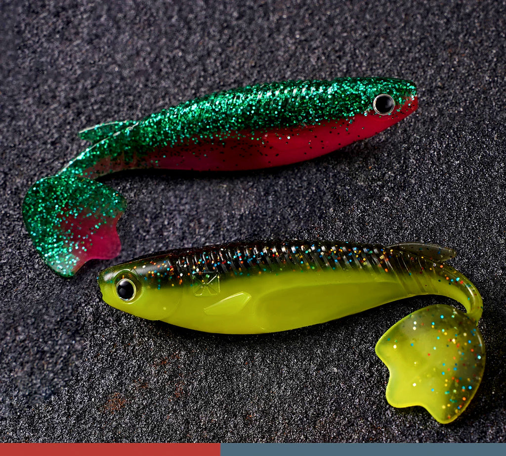 Paddle Tail Swimbait Soft Bait, 5-Pack, Sinking or Floating – product photo