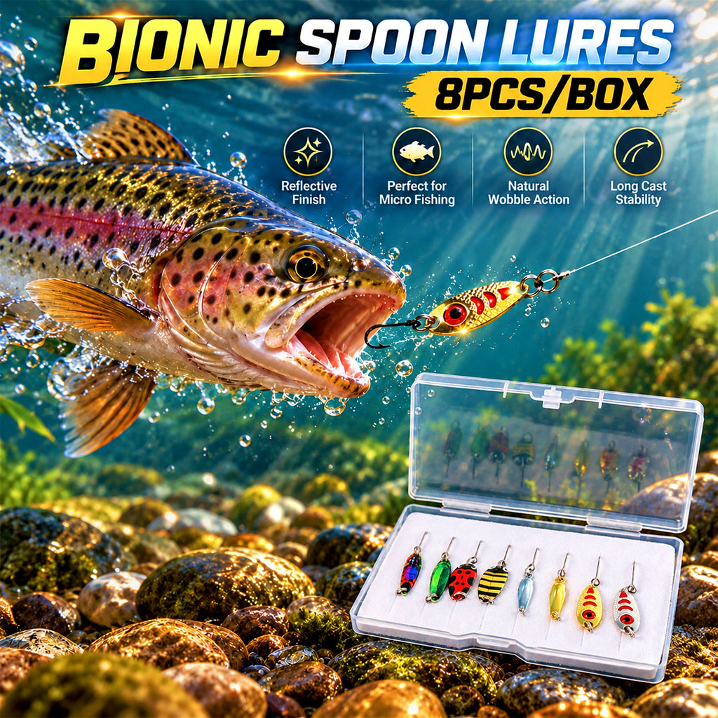 Micro Spoon Lure Set, Ladybug Beetle Style, 8 pcs – product photo
