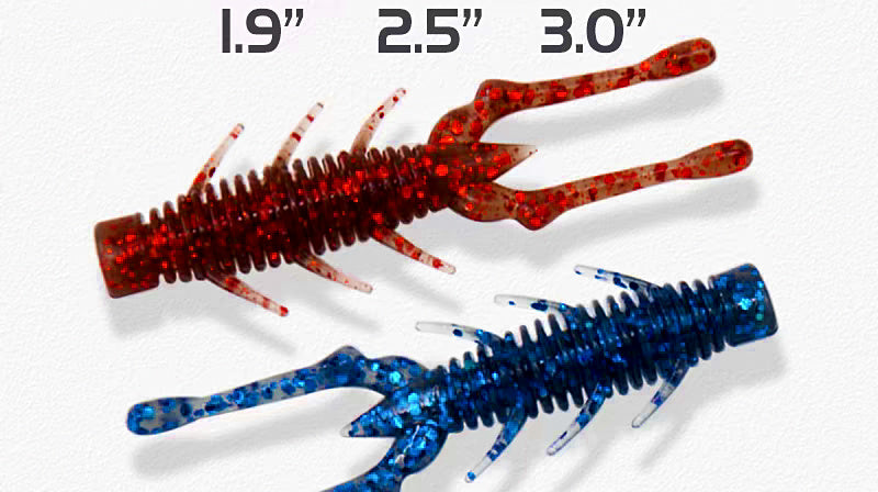 Floating Shrimp Soft Bait, Ned Rig, 1.9–3 in (4.8–7.6 cm) – product photo
