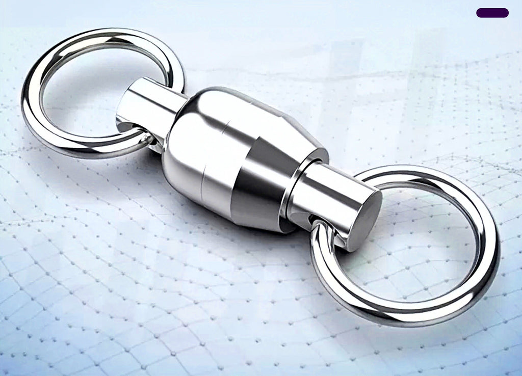 Stainless Steel Double Bearing Swivel, Size 5 & 6, 5 or 10 Pack – product photo