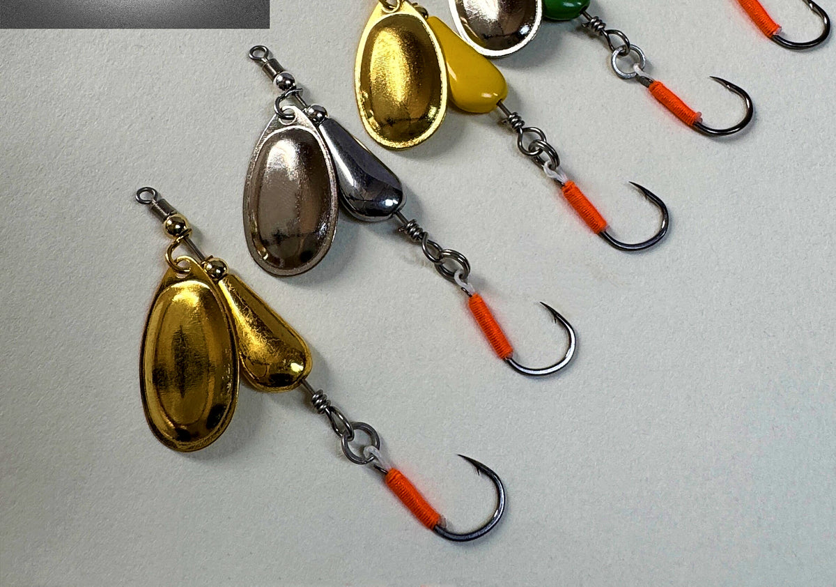 Casting Spinner Spoon, Single Hook, 5 pcs, 3–9.5 g (0.1–0.3 oz) – product photo
