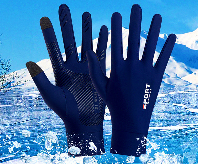 Sun Protection Fishing Gloves, Full Finger or Two-Finger Cut – product photo