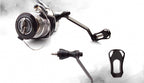 Carbon Fiber Single Reel Handle with Round Knob, Lightweight – product photo