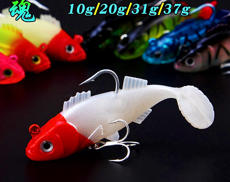 Lead-Weighted T-Tail Soft Swimbait, 10–37 g (0.35–1.3 oz) – product photo