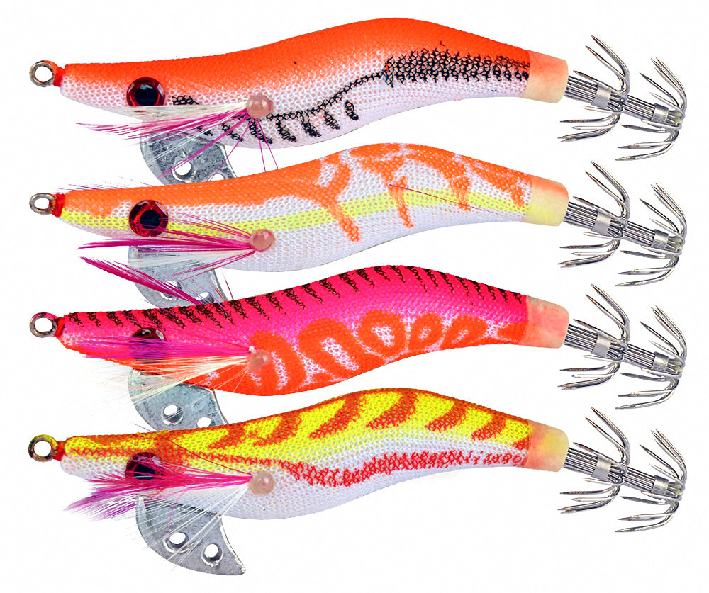 Glow Wood Shrimp Squid Jig, Boat Fishing Lure – product photo