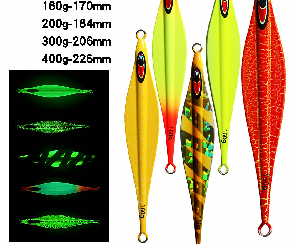 Glow Slow Pitch Jig, 160–400 g (5.6–14.1 oz) – product photo