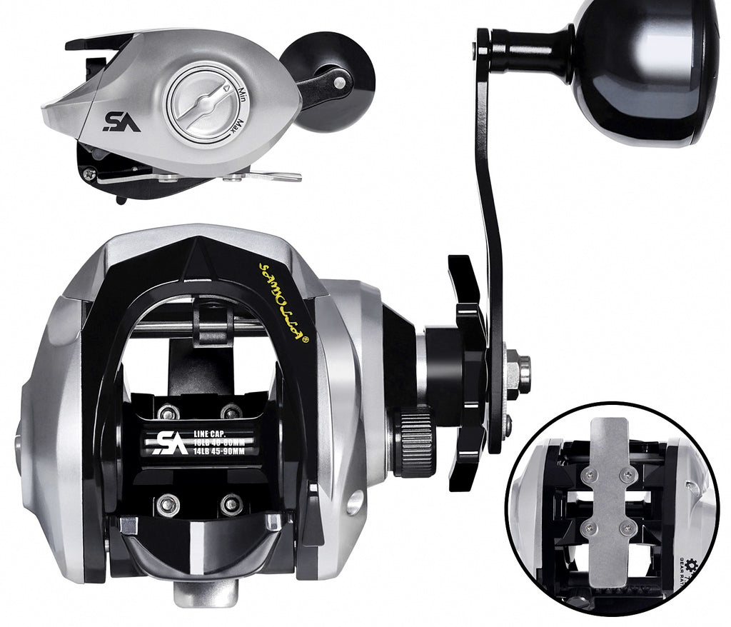 Wide Body Large Baitcasting Reel for Saltwater Boat Fishing – product photo