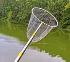 Telescopic Landing Net, Folding Stainless Steel, 1.8–6 m – product photo