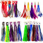 6 in Trolling Squid Skirt Lure for Tuna & Marlin, Resin Head – product photo
