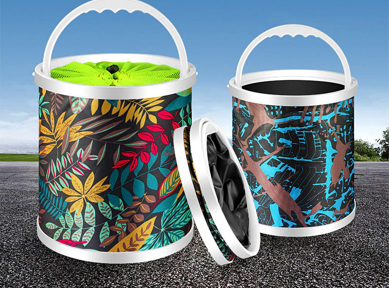 Collapsible Fishing Bucket with Rope, 2–17 L (0.5–4.5 gal) – product photo