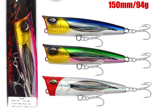 Floating Topwater Popper, 150 mm, 94 g (3.3 oz) – product photo
