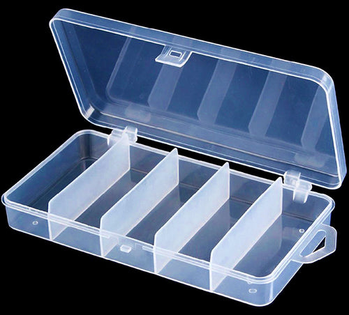5-Compartment Plastic Tackle Box, 18 cm (7.1 in) – product photo