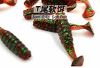 Mini T-Tail Soft Plastic Worm, 3 cm & 4 cm, 10-Pack – product photo