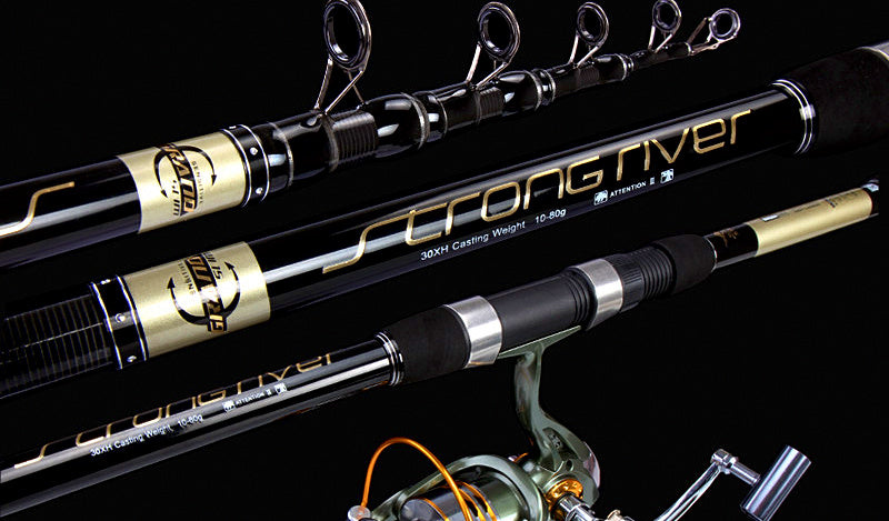 Carbon Casting Rod, Extra Hard, 5-Pc, 2.1–5.4 m (6.9–17.7 ft) – product photo