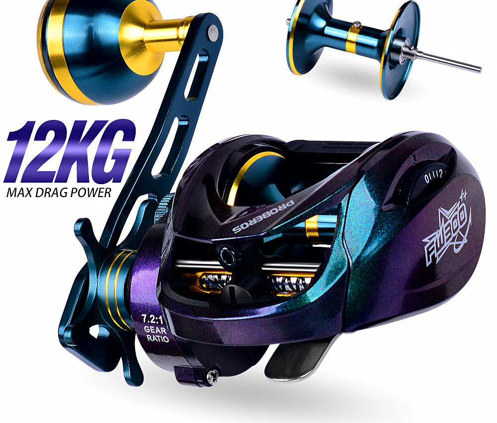 Slow Pitch Jigging Reel, Wide Body Deep Spool, Left/Right – product photo