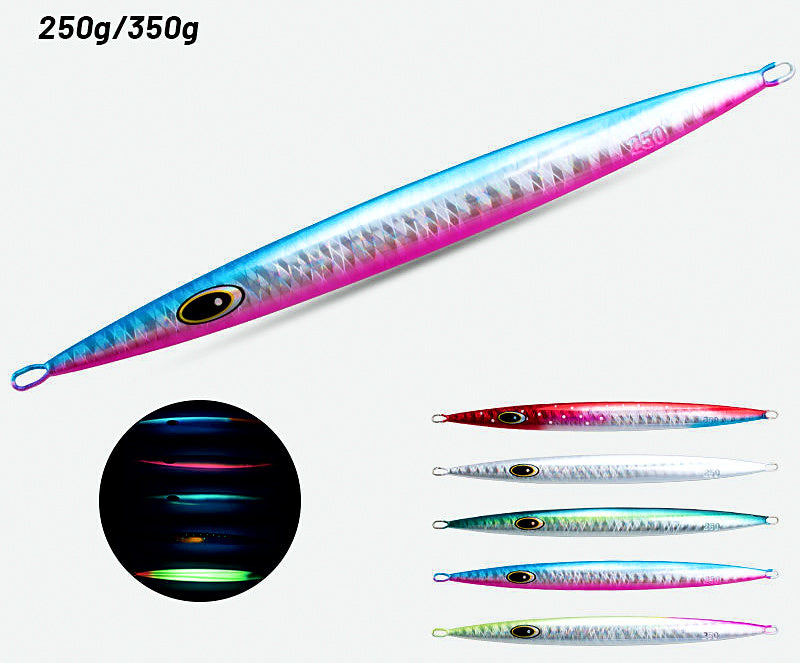 UV Glow Vertical Jig, 250–700 g (8.8–24.7 oz) – product photo