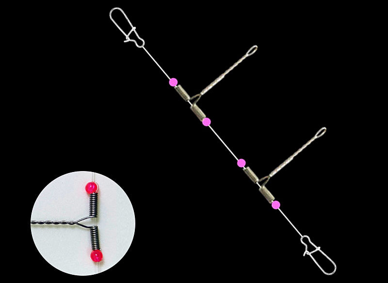 T-Boom Dropper Rig Leader, Multi-Hook Arm, 5 or 10 Pack – product photo