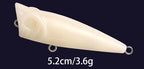 Unpainted Popper Blank, Surface Hard Bait for DIY Lure Painting – product photo