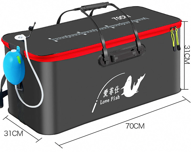Collapsible EVA Live Fish Bucket, 18–70 cm (7–28 in) – product photo