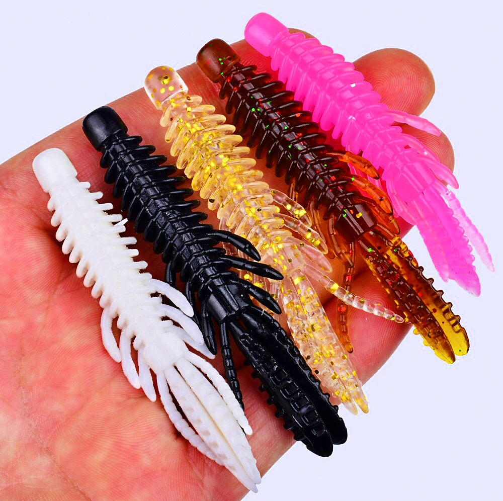 Floating Shrimp Soft Bait, 6.4–8 cm (2.5–3.1 in)