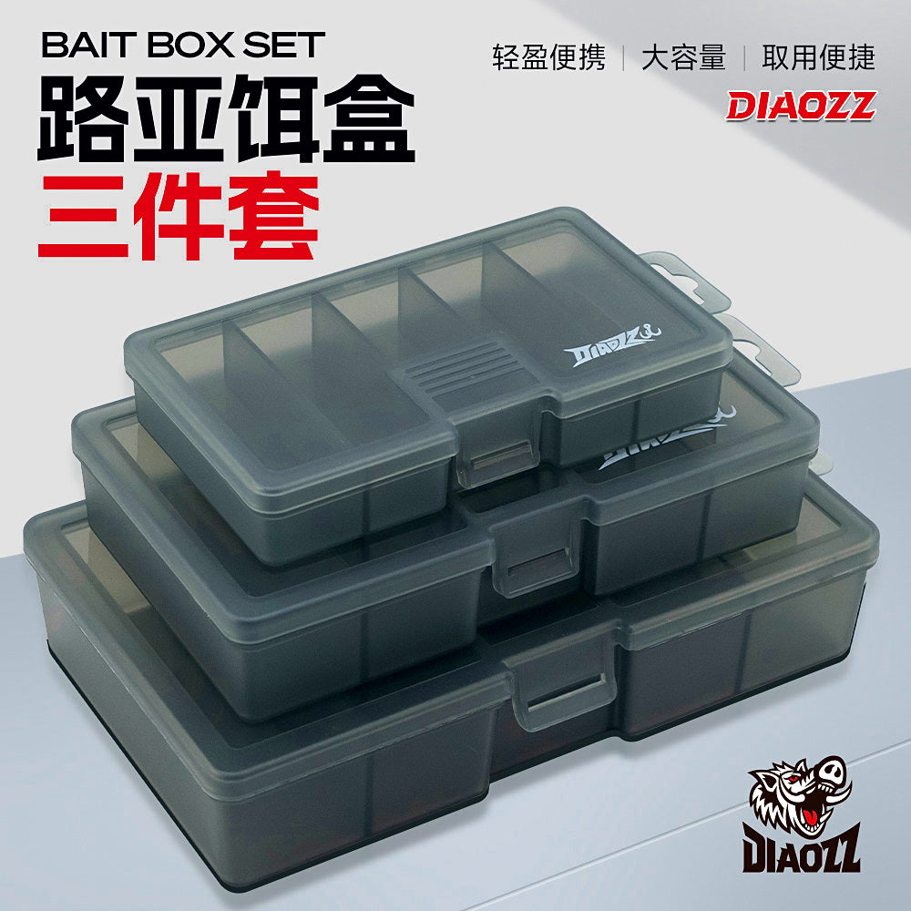 Plastic Lure Box, Single-Layer Tackle Box, Small to Large
