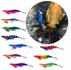 Egi Squid Jig, Wood Shrimp Style, 10.5–14 cm (4.1–5.5 in) – product photo