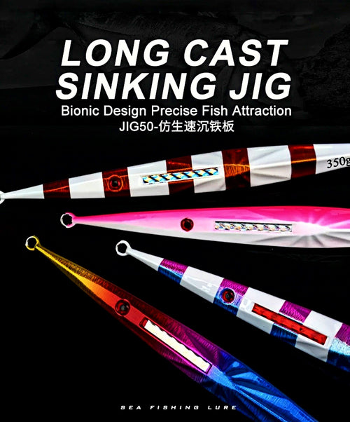 Fast-Sinking Metal Jig, Glow Laser, 150–400 g (5.3–14.1 oz) – product photo