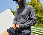 Men's UPF 50+ Hooded Sun Protection Fishing Jacket – product photo