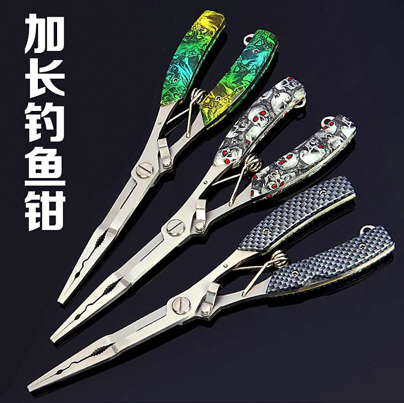 Stainless Steel Straight Nose Fishing Pliers, 16–21 cm (6.3–8.3 in) – product photo