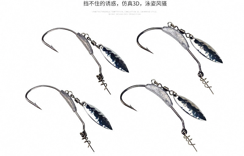 Weighted Crank Hook with Spoon Blade, 2–9 g (0.07–0.32 oz) – product photo