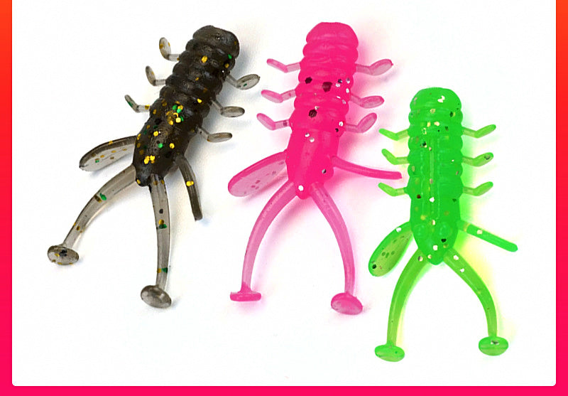 Double Tail Soft Plastic Lure Set, 30 Pcs, Floating – product photo
