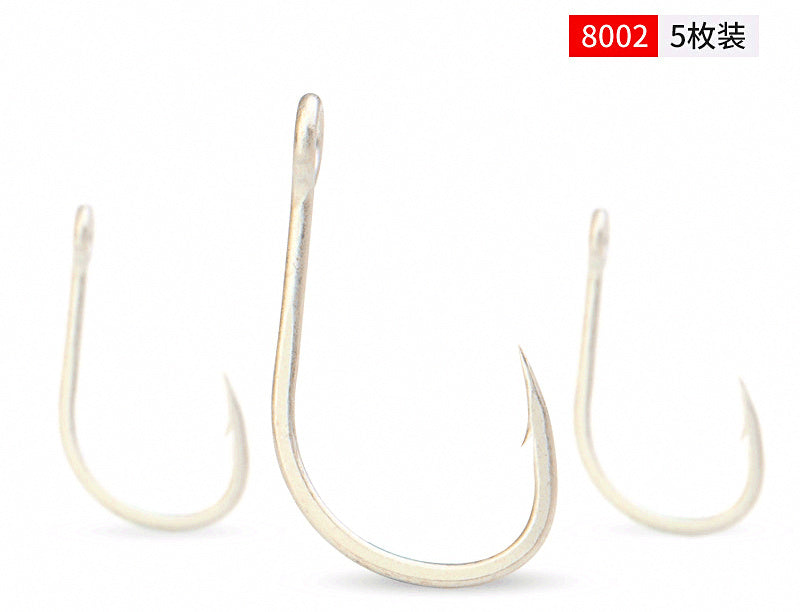 Barbed Single Jig Hooks, Size 7, 5-Pack – product photo