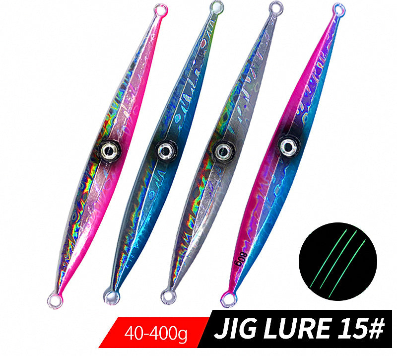 Laser Glow Slow Pitch Jig, 40–400 g (1.4–14.1 oz) – product photo