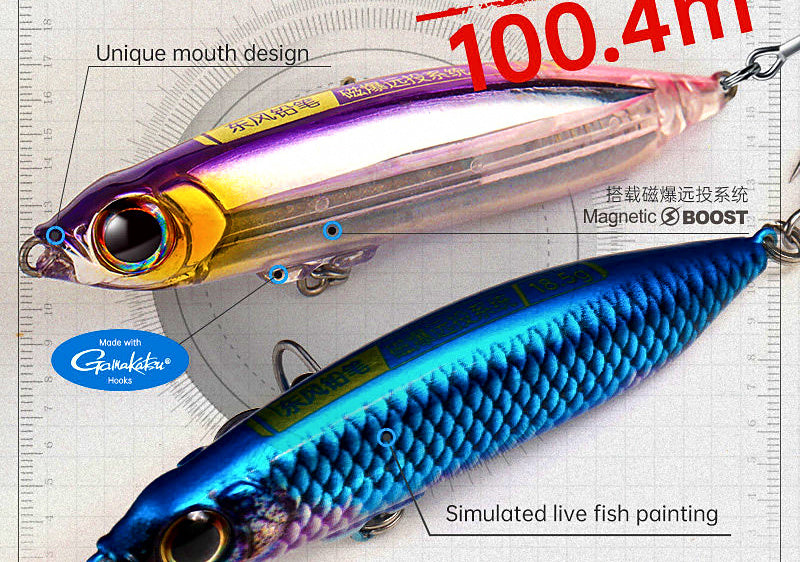Sinking Pencil Lure, 12–28 g (0.42–0.99 oz) – product photo
