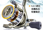 Metal Spinning Reel, Brown, Sizes 1000–7000 – product photo