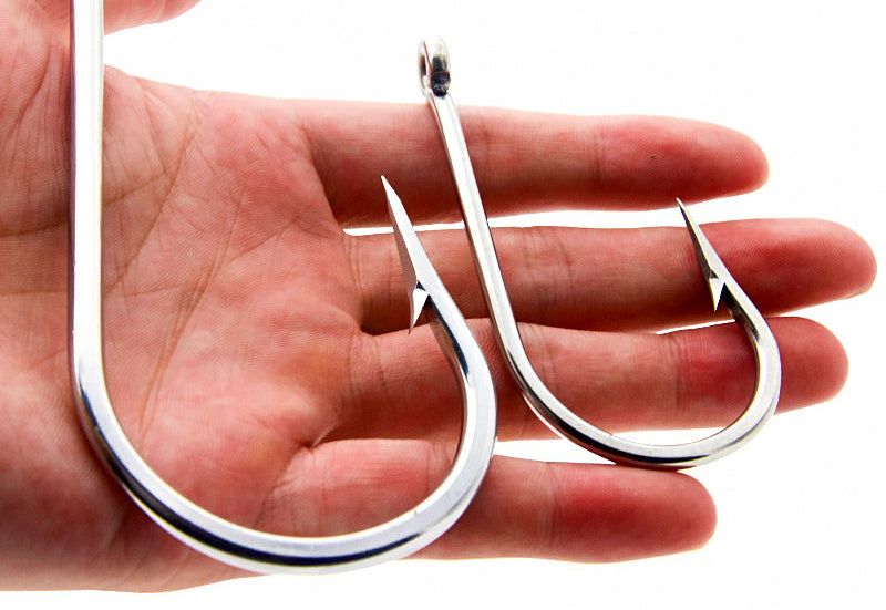 Barbed Tuna & Shark Hooks, High Carbon Steel, 7/0–13/0 – product photo