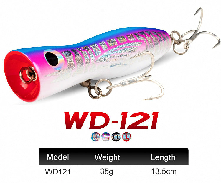Floating Wooden Popper Lure, 35 g (1.2 oz), 13.5 cm – product photo