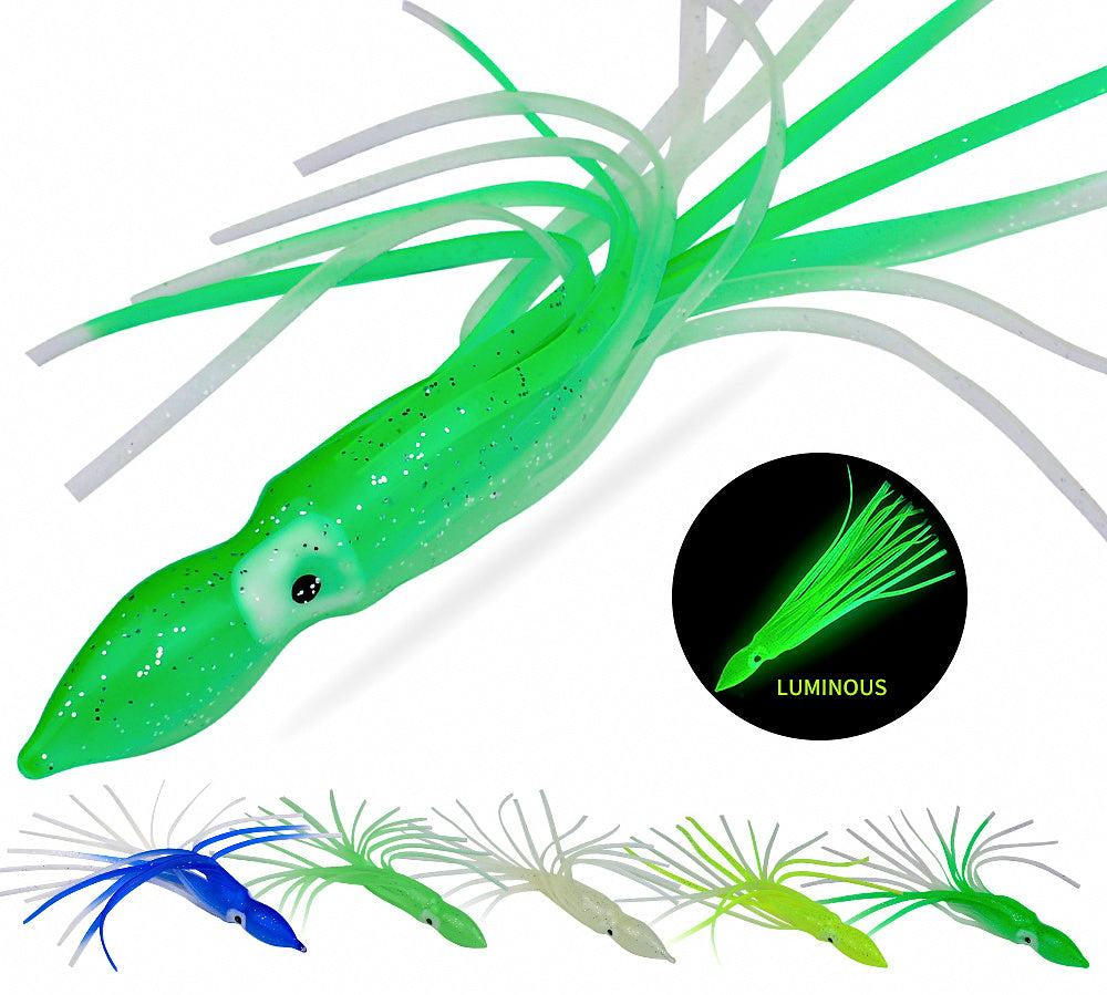 Glow Soft Octopus Squid Lure, 5-9 cm (2-3.5 in), Silicone – product photo