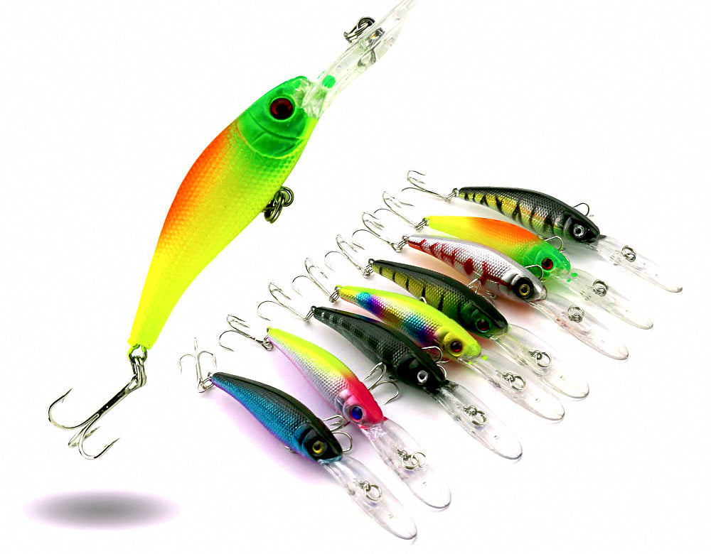 Deep Diving Minnow Hard Bait, 100 mm, 7.8 g (0.28 oz) – product photo