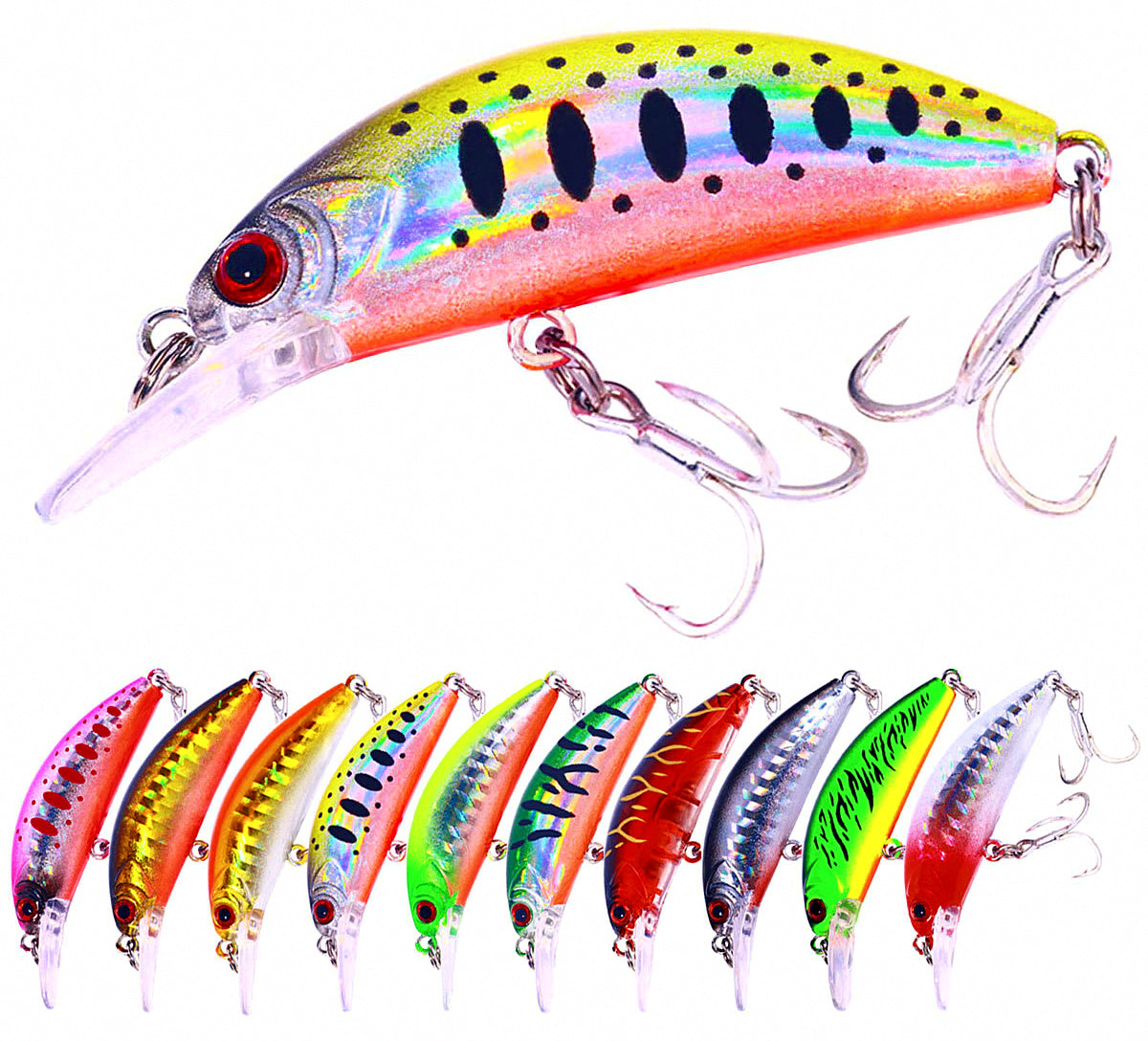 Sinking Minnow Lure, 6 cm (2.4 in), 5.5 g (0.19 oz) – product photo