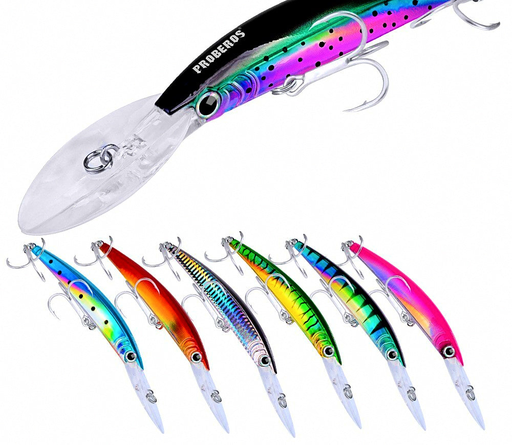 Trolling Minnow Lure, Saltwater Boat Fishing Hard Bait – product photo