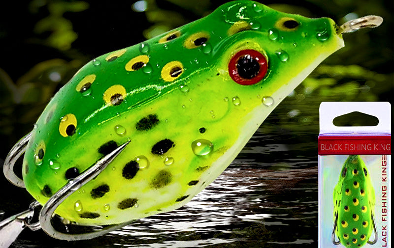 Soft Frog Lure with Sequin, Double Hooks, 4–5.5 cm (1.6–2.2 in) – product photo
