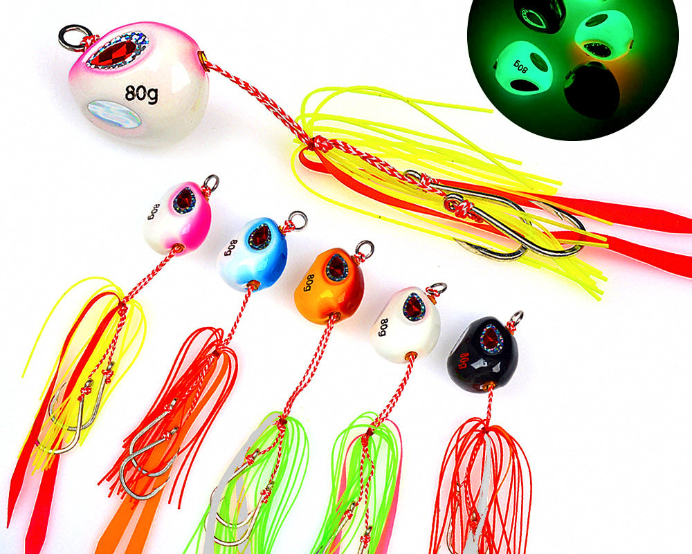 Saltwater Metal Jig, 60–200 g (2.1–7.1 oz), 5 Colors – product photo