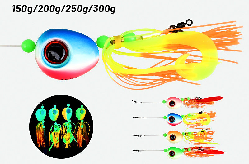 UV Glow Slow Pitch Jig, 150–300 g (5.3–10.6 oz) – product photo