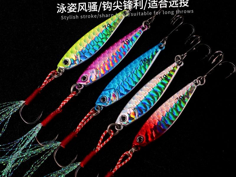 Double Hook Metal Jig, 10 Assorted, 7–30 g (0.25–1.1 oz) – product photo